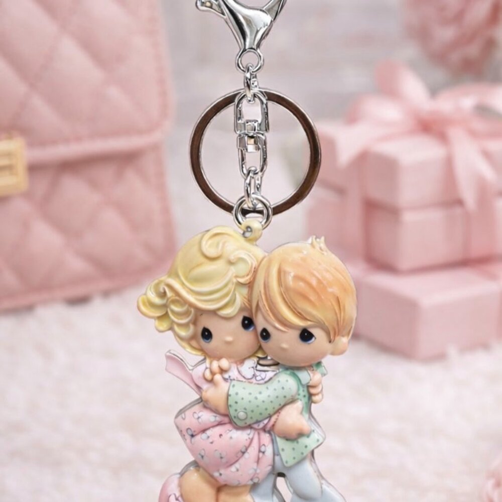 Precious Moments Couple Bag Charm Keychain New